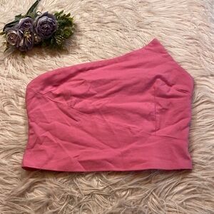Superdown Quincy Strapless Pink Crop Top sz S